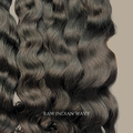 Raw Indian Wavy Hair Extensions made from 100% unprocessed human hair with natural waves, soft texture, and luxurious volume.