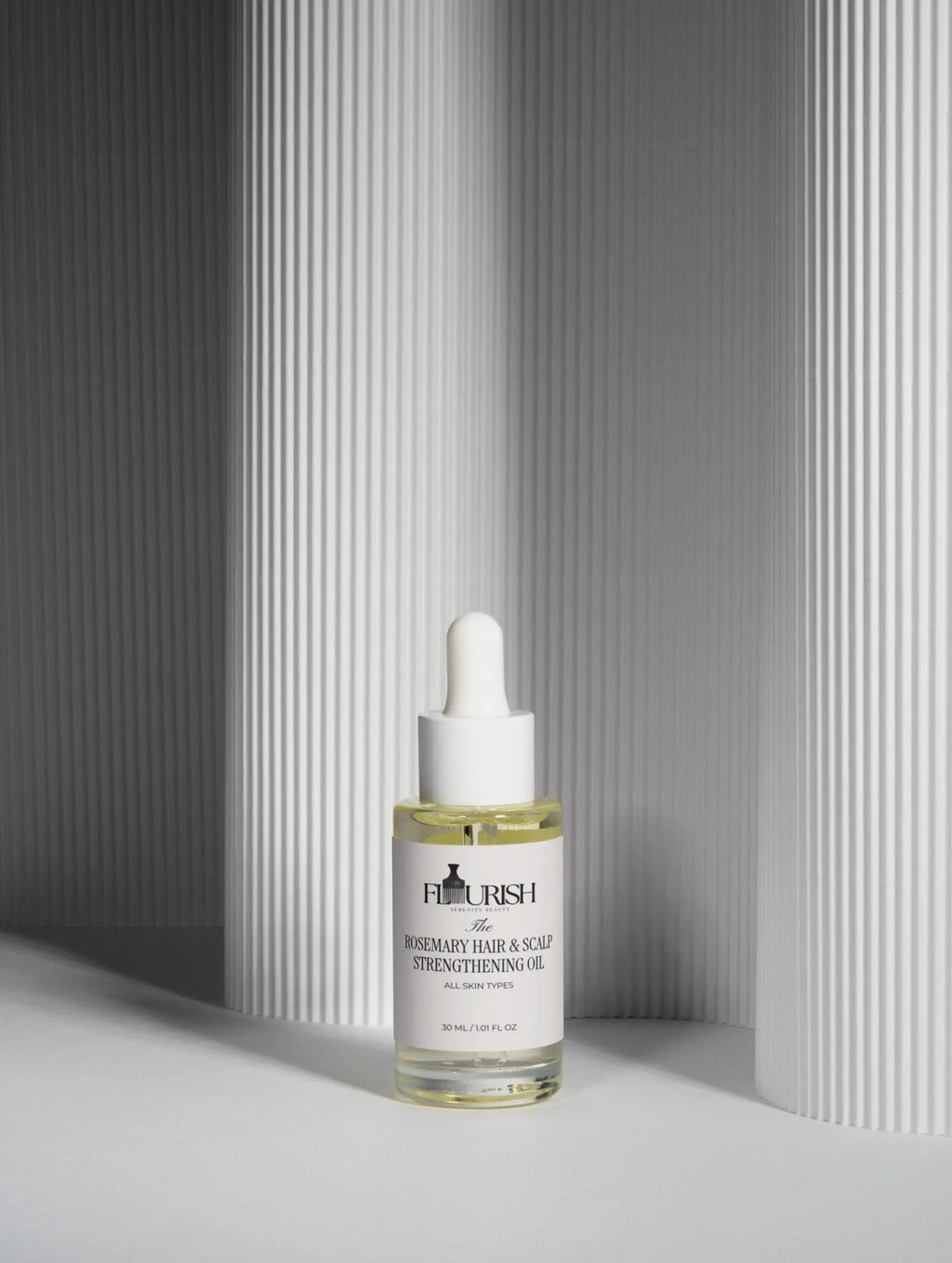 Hair strengthening oil treatment for dry ends and scalp hydration